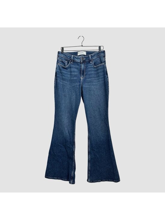 Hollister Denim - Hollister Curvy Flare Denim Women’s Size 12 Long Blue High Rise Jeans